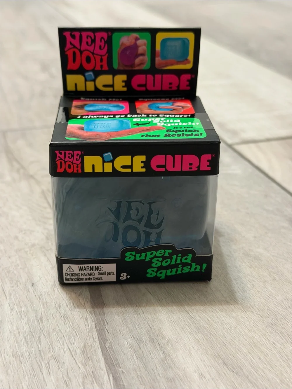 NWT NeeDoh Schylling Blue Nice Cube 2.25” Viral Suiqhsy Satisfying Fidget Toy